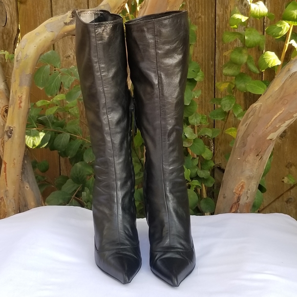 Giuseppe Zanotti gorgeous kitten heels tall knee high leather boots Size 36 - Picture 11 of 16